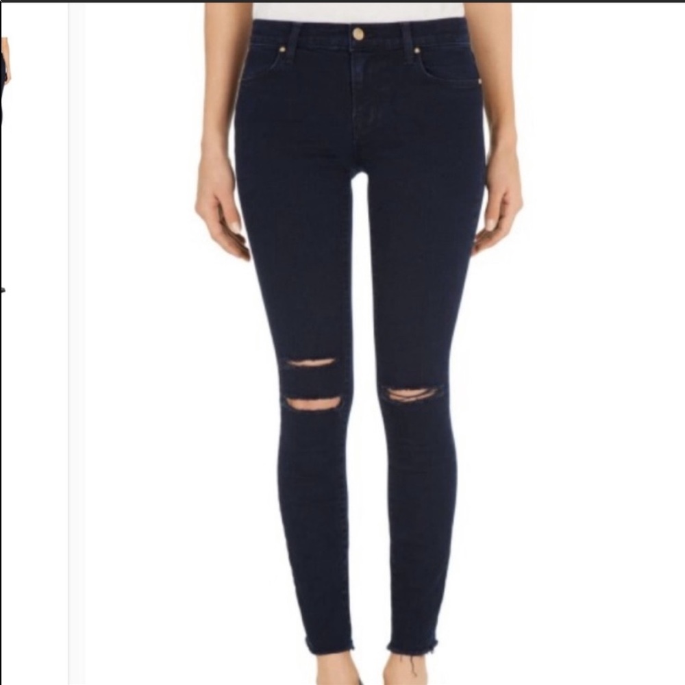J Brand high rise dark denim jeans